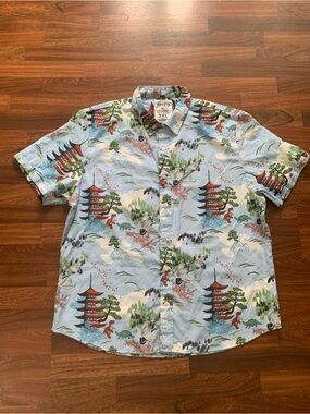 Firefly Loot Wear Shirt Men's Size 3XL Blue Hawaiian Dinosaur Limited Edition